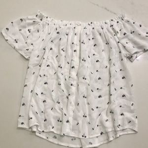 Off the shoulder floral top